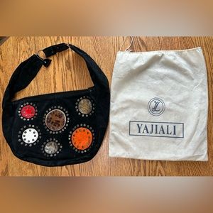 BLACK SUEDE HOBO BAG EUC!!!